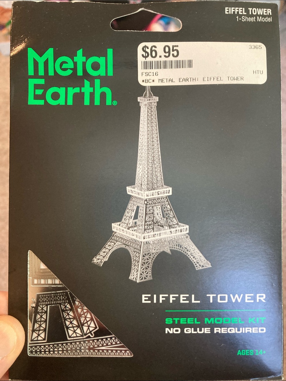 🔥 Eiffel Tower Steel Model Kit - Silver